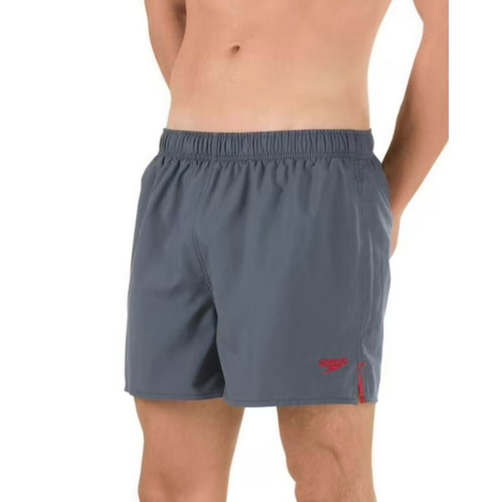 Speedo Active Surf Runner Volley Swim Trunks M Granite Gray Lined Hybrid Shorts